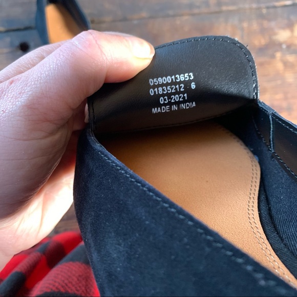 ASOS DESIGN Miley suede point toe loafers in black size 6 never worn - Picture 8 of 8